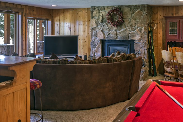 Slopeside Family Room with fireplace